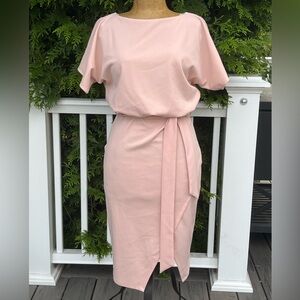 Kensie; Soft Baby Pink; Belted Waist Dress; Mint Condition; NWOT; Women’s 6